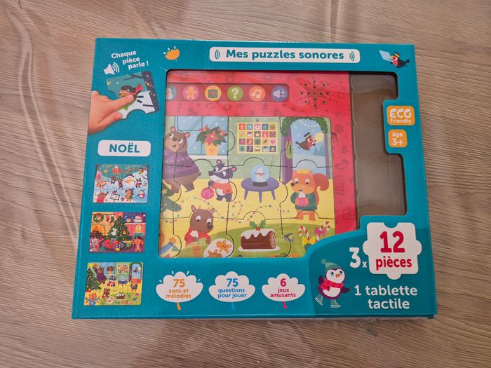 Coffret 3 Puzzles Sonores musical – Noël 🎄 - photo numéro 2