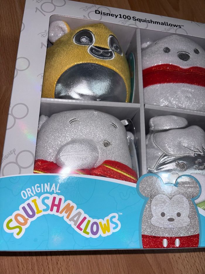 Lot Disney100 Squishmallows - Coffret 4 peluches - Édition limitée - Neuf - photo numéro 2