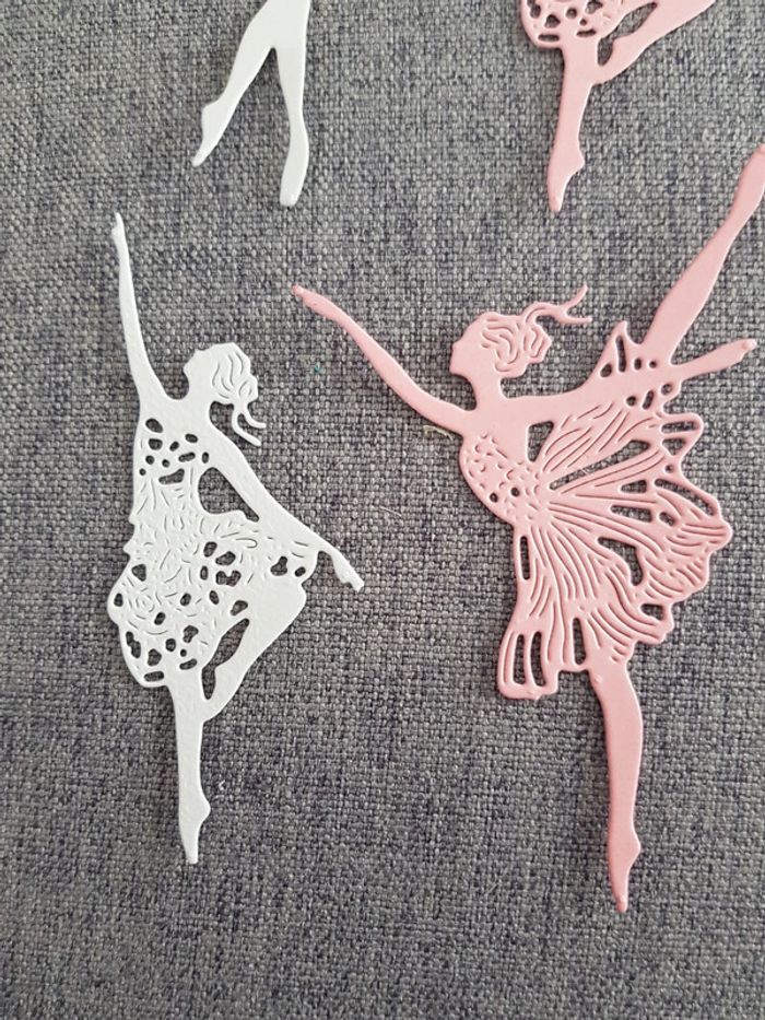 Lot embellissement scrapbooking, ballerines - photo numéro 2