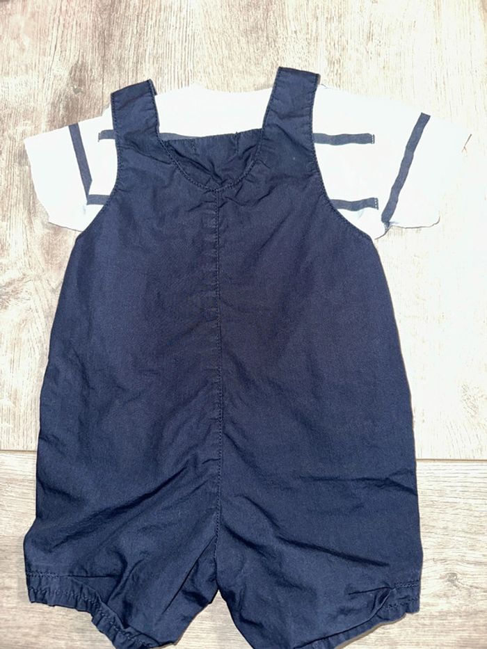 Salopette bébé été et t-shirt - photo numéro 4