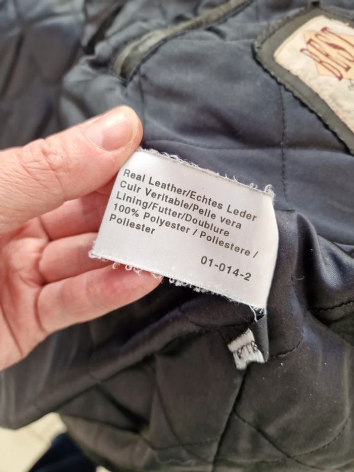 Veste Vintage Cuir Noir - photo numéro 17