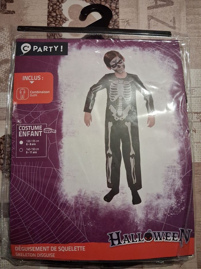 Costume squelette 6-8ans