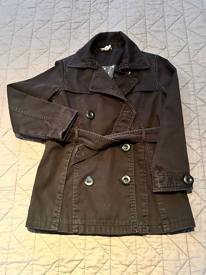 Veste Trench 3/4 mi-saison fille