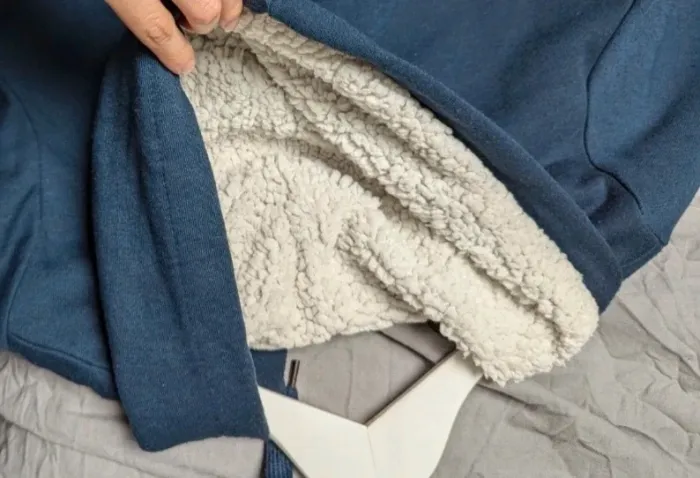 Gilet bleu S doublé - photo numéro 4