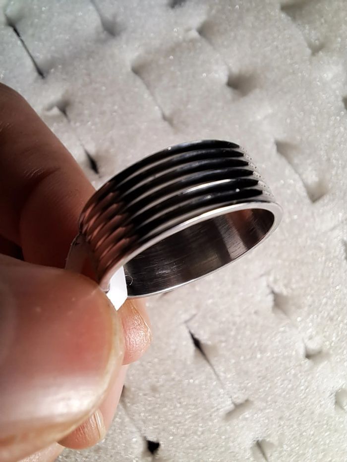 Bague acier inoxydable Granuleuse - photo numéro 3