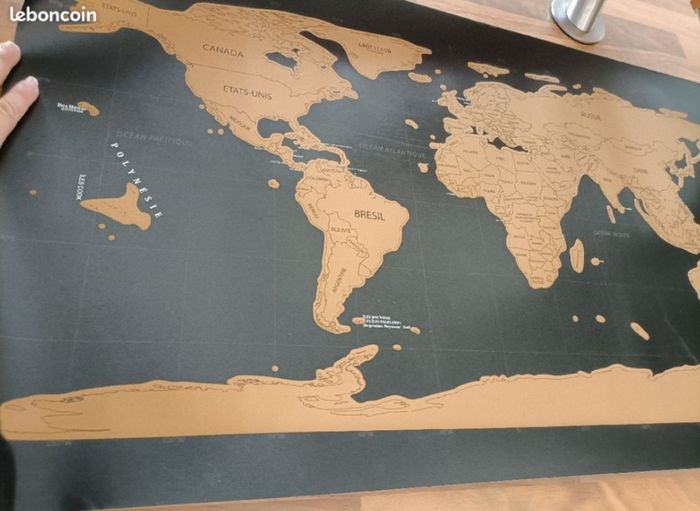 Poster du monde à gratter neuf - photo numéro 2