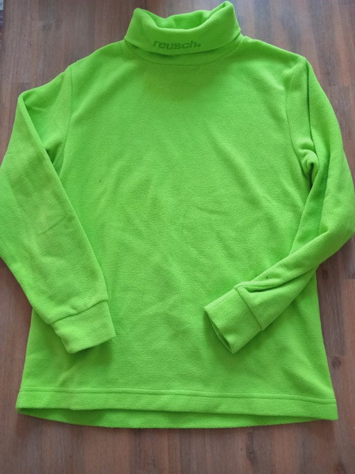 Polaire vert fluo Reusch – Taille XS