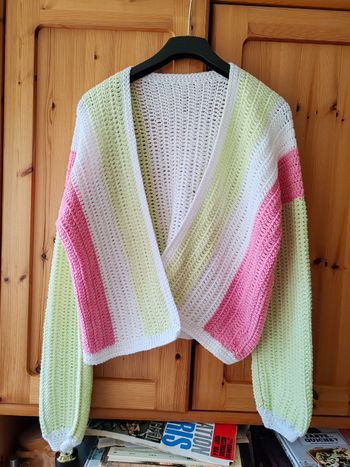 Long gilet crochete