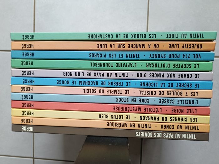 Lot 12 BD Tintin Album Double Hergé - photo numéro 1