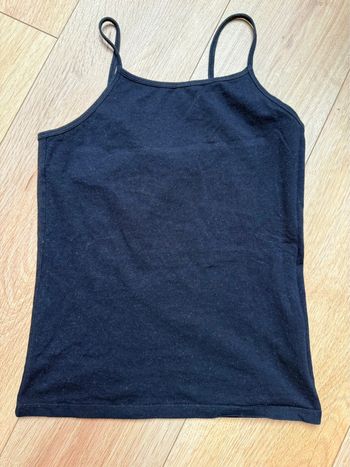 Débardeur maillot de corps noir Kiabi en XS