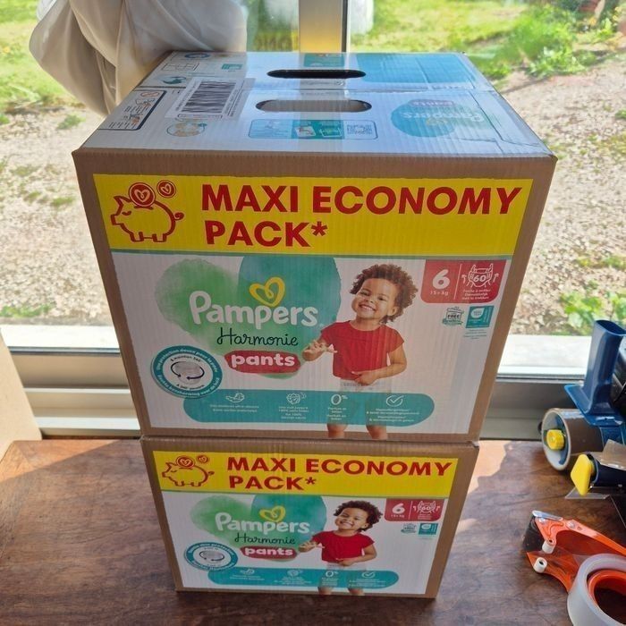 Couche taille 6 Pampers Harmonie taille 6 : 120 couches pants - photo numéro 3