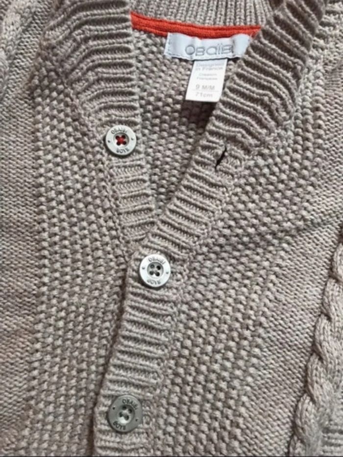 Gilet Obaïbi 9 mois - photo numéro 4
