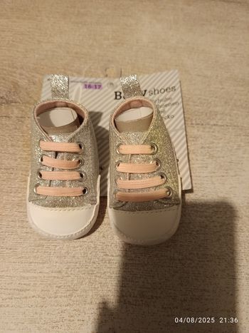 Chaussures bébé argenté