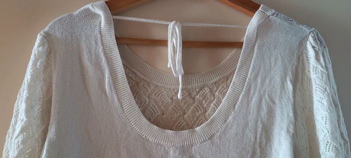Pull fin en maille écru - photo numéro 5