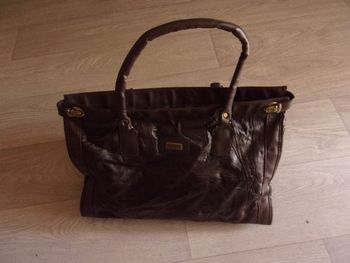 Sac BEAUGENCY voyage cuir et simili marron
