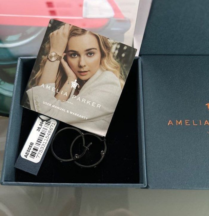 Créoles noires avec Strass - photo numéro 2