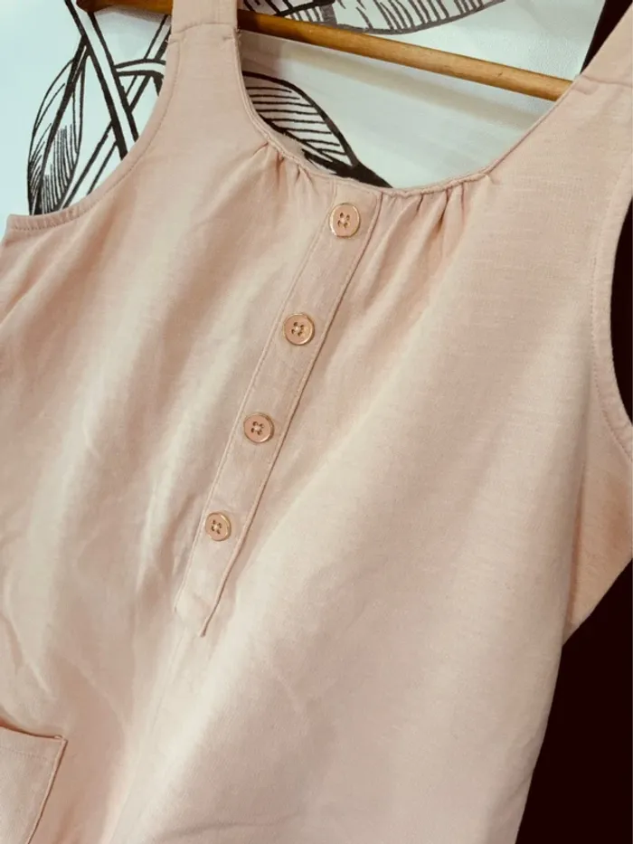 Taille 12 ans Combishort été fille TAO rose pale 🩷 - photo numéro 2