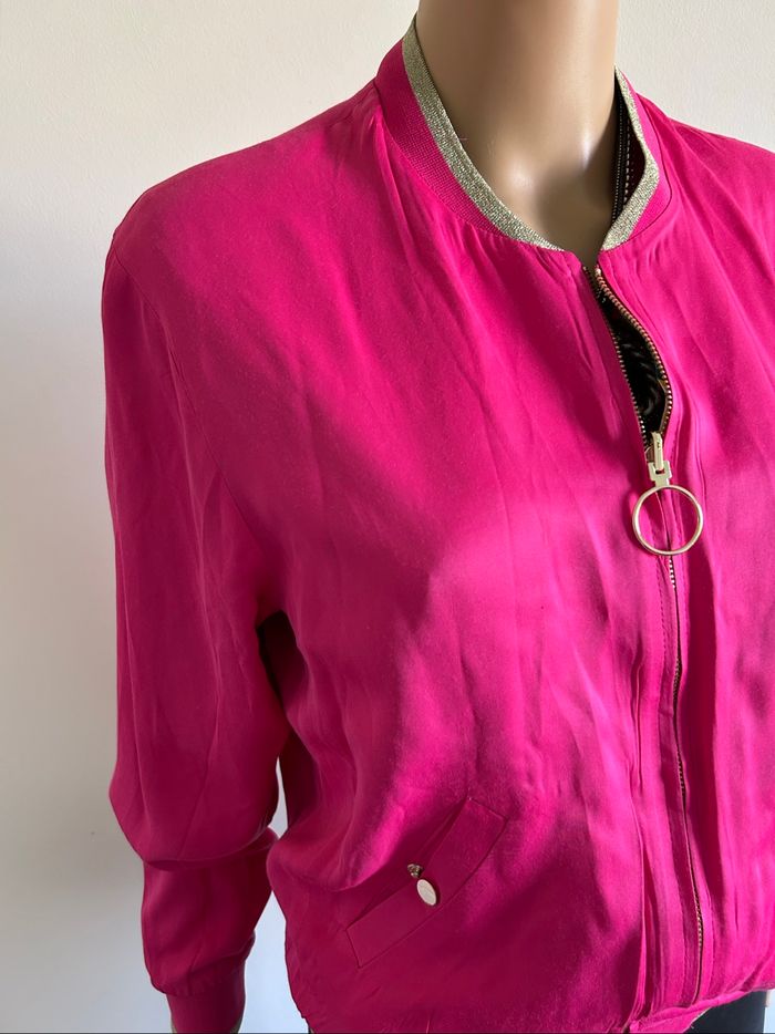 Veste satinée réversible Naf Naf taille 36 jamais portée - photo numéro 5