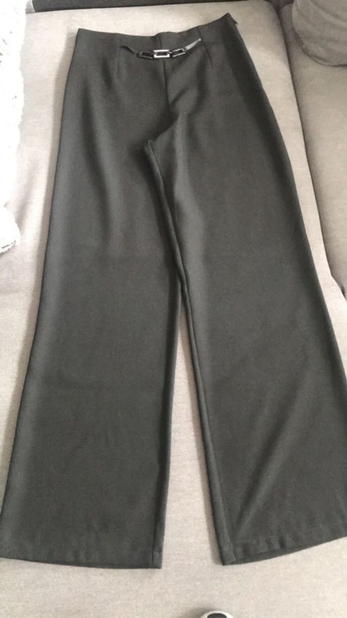 Pantalon noir large taille m - photo numéro 2