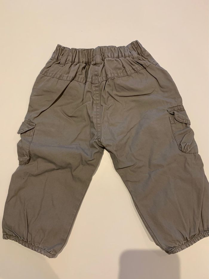 Pantalon gris bébé fille gris 12 mois - photo numéro 3