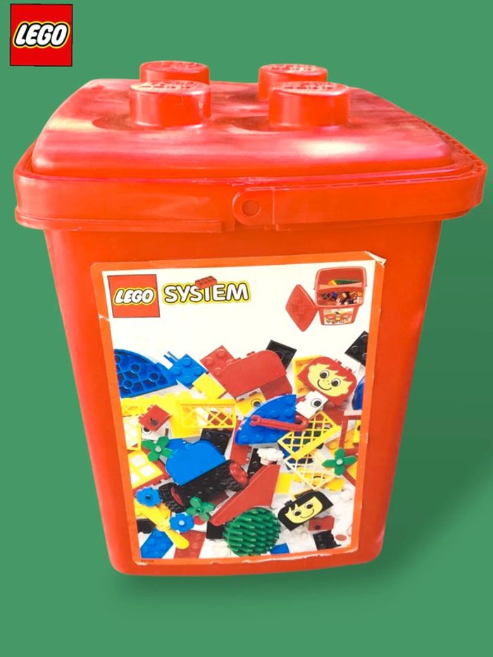 Boîte Lego system 1885 de 1992 avec 1,2kg de pièces en vrac