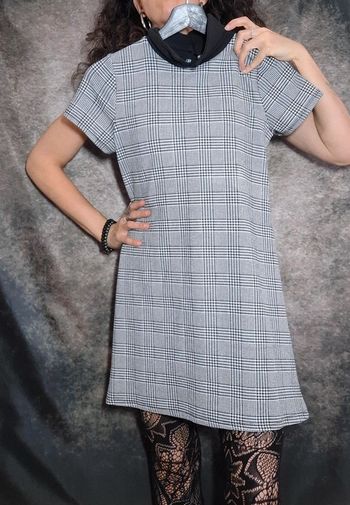 Robe carreaux élégante