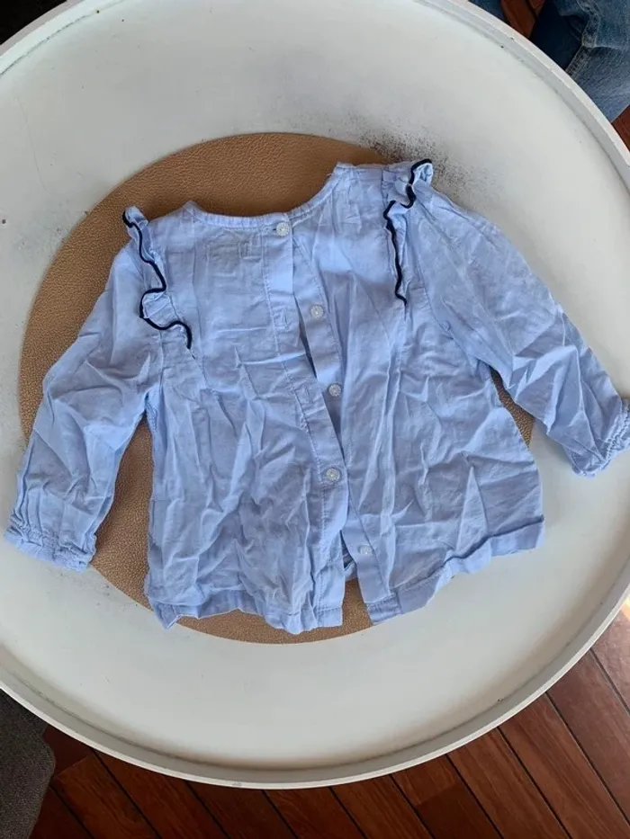 Blouse bleu ciel - photo numéro 2