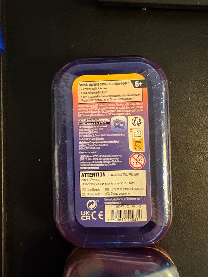 Lot de 2 Mini Tin Kanto Power - Psykokwak & Mew. - photo numéro 3