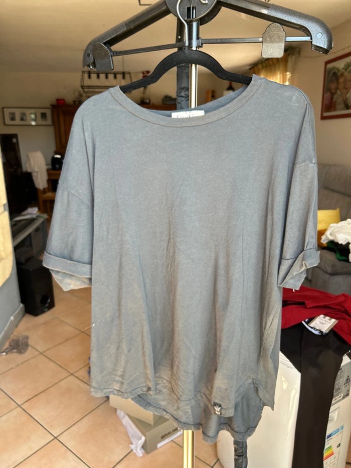 Lot 10 tee-shirts Toscanjoe unis différents coloris - photo numéro 2