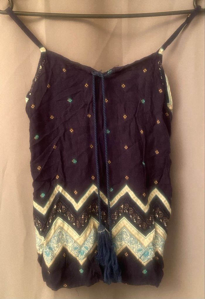 Débardeur bleu marine »PM Loving »motifs multicolores