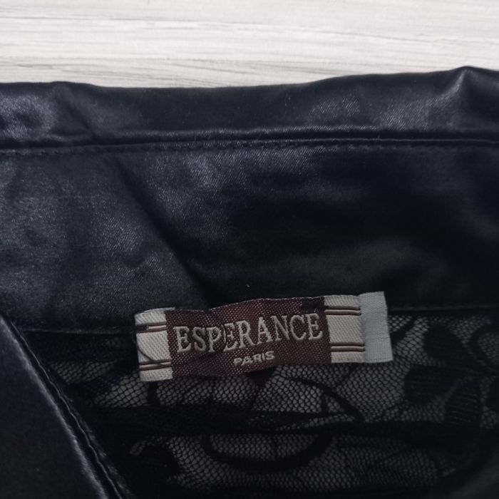 Chemisier femme noir à manches longues Espérance Paris taille unique - photo numéro 5