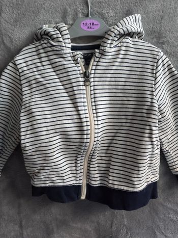 Gilet Kiabi 24 mois motif marinière