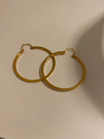 Boucles d’oreilles plaque or