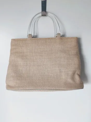 Sac à main fourre-tout paille beige / Estée Lauder - 30,5x21x15,5cm