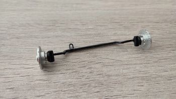 Axe de roue avant pièce détachée miniature Chevrolet Corvette C5 1997 Burago Bburago 1/18 #B65