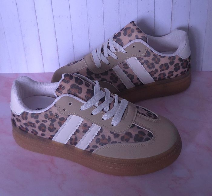 Baskets femmes léopard tendances - Taille 36 - NEUVES 🌟