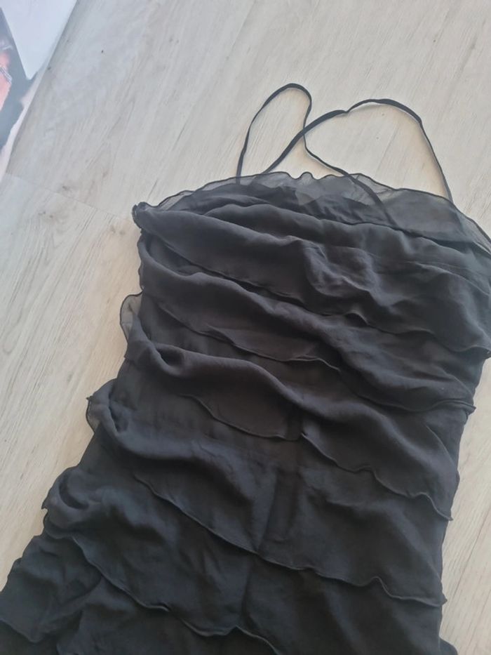 Robe soie volants - photo numéro 3