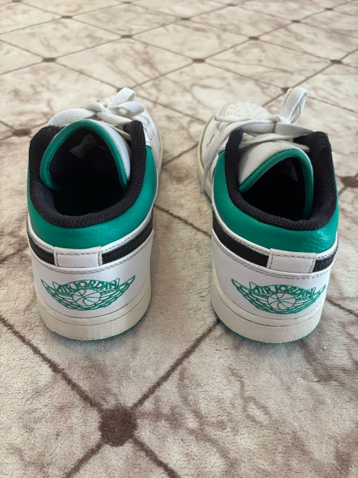 Nike Jordan 1 Low White Lucky Green – Taille/41 - photo numéro 6