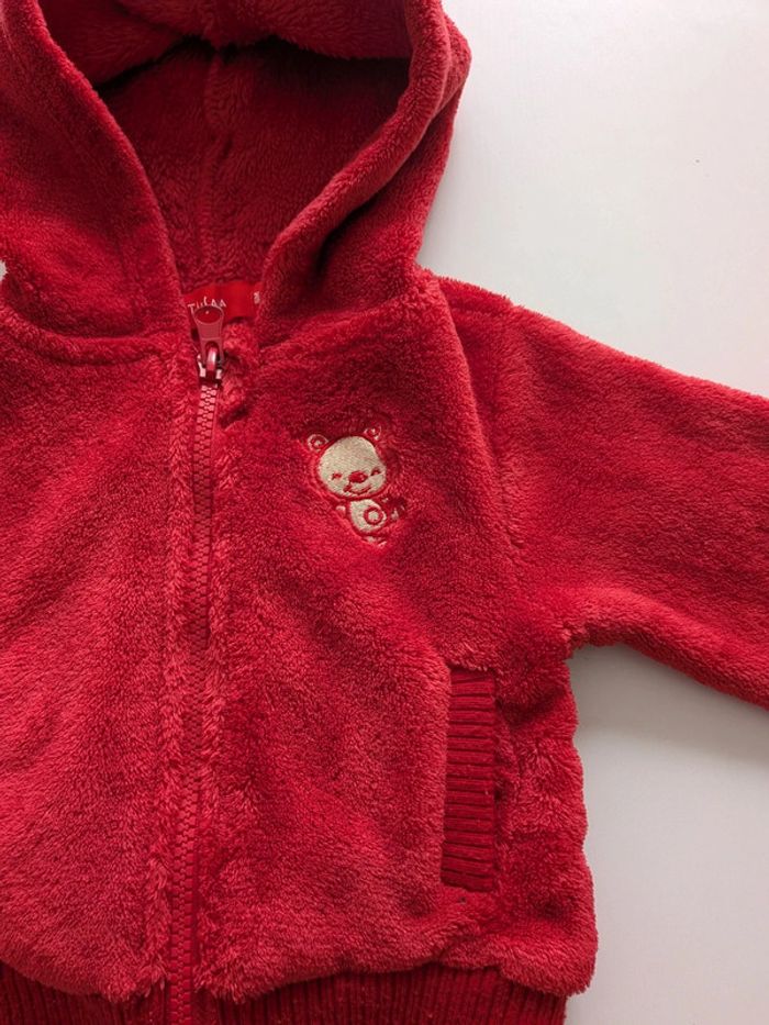 Gilet rouge Tissaia taille 6 mois - photo numéro 7