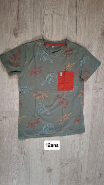 T-shirt Dino 12ans TBE