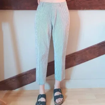 Pantalon rayé cigarette Week-end MaxMara