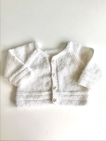 Gilet blanc 6 mois