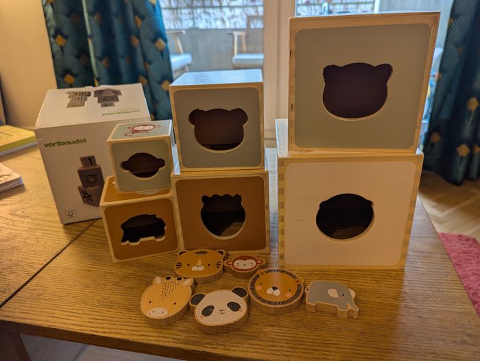 Lot verbaudet Hanoi Tanzanie spirale jeux musical, cubes à empiler - photo numéro 2