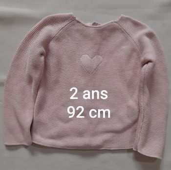 pull en maille chaud rose fille - Kiabi - 2 ans