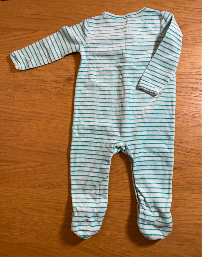 Kimadi Pyjama Grenouillère vert/turquoise Taille 18 mois - photo numéro 2