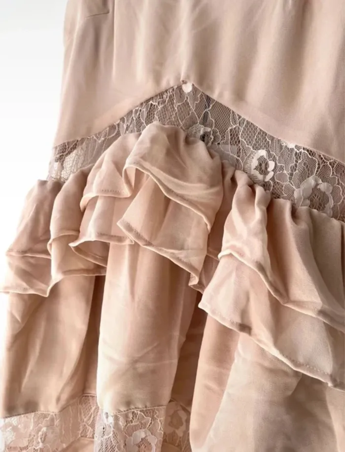 🎄 Magnifique Robe Glamorous - Beige-Rosé T/XS 🎄 - photo numéro 3