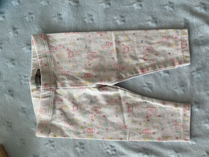 legging blanc motifs animaux 6 mois taille élastique sergent major - photo numéro 4