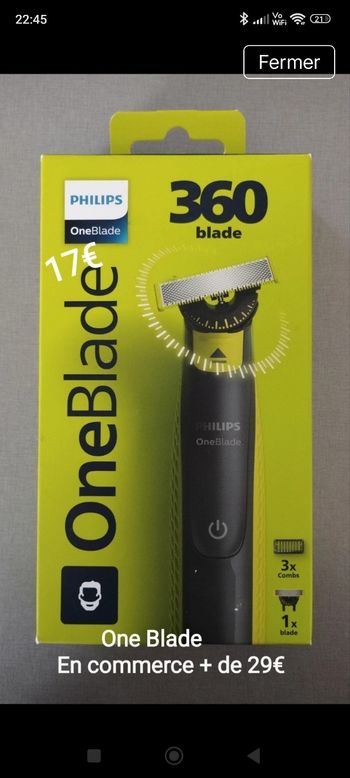 One blade Philips 