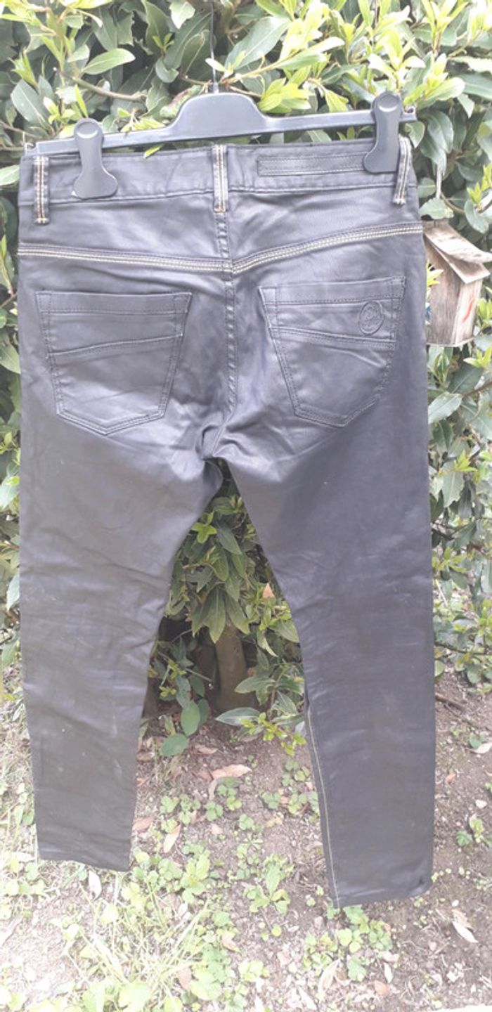 D skins co - pantalon noir enduit, slim fit taille 28 = 38 neuf - photo numéro 2
