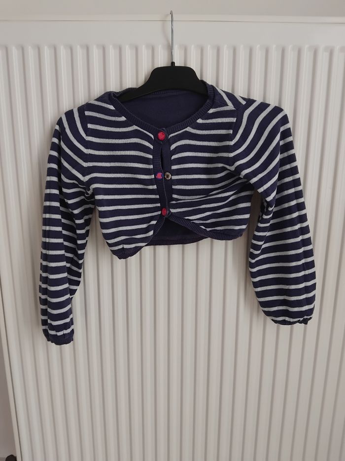 Gilet cardigan réversible fille 6 ans verbaudet - photo numéro 5
